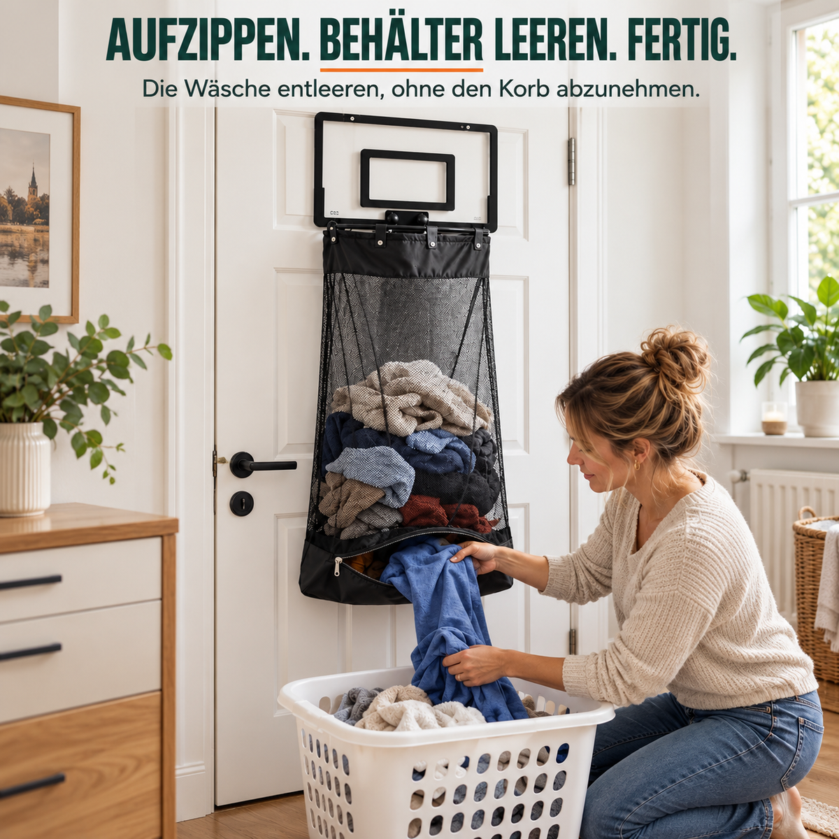 2-IN-1 BASKETBALLKORB & WÄSCHEKORB
